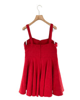 Vestido midi de tiras