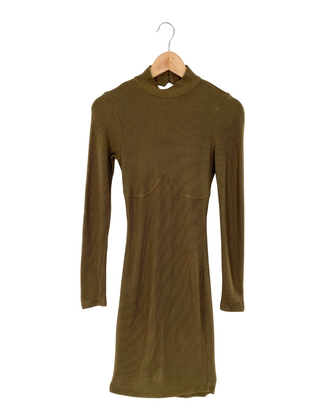 Vestido midi canale cut out