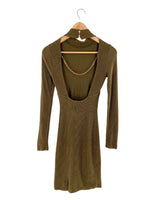 Vestido midi canale cut out