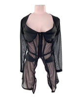 Blusa manga larga con detalles