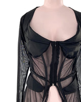 Blusa manga larga con detalles