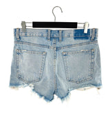 Short mini en denim destroyed