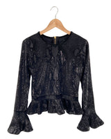 Blusa en lentejuelas y velvet