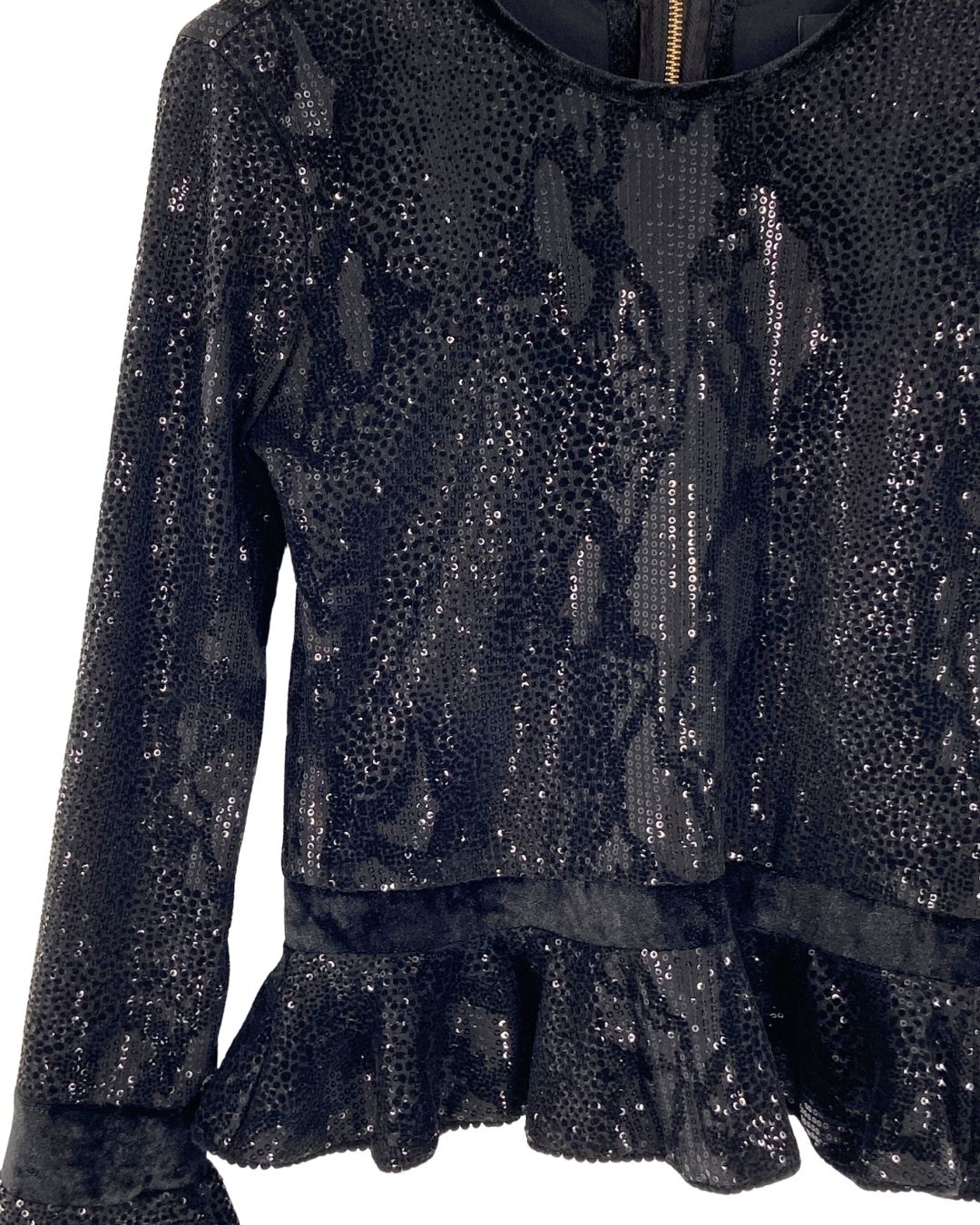 Blusa en lentejuelas y velvet