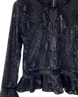 Blusa en lentejuelas y velvet