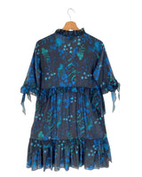 Vestido midi con vuelos print