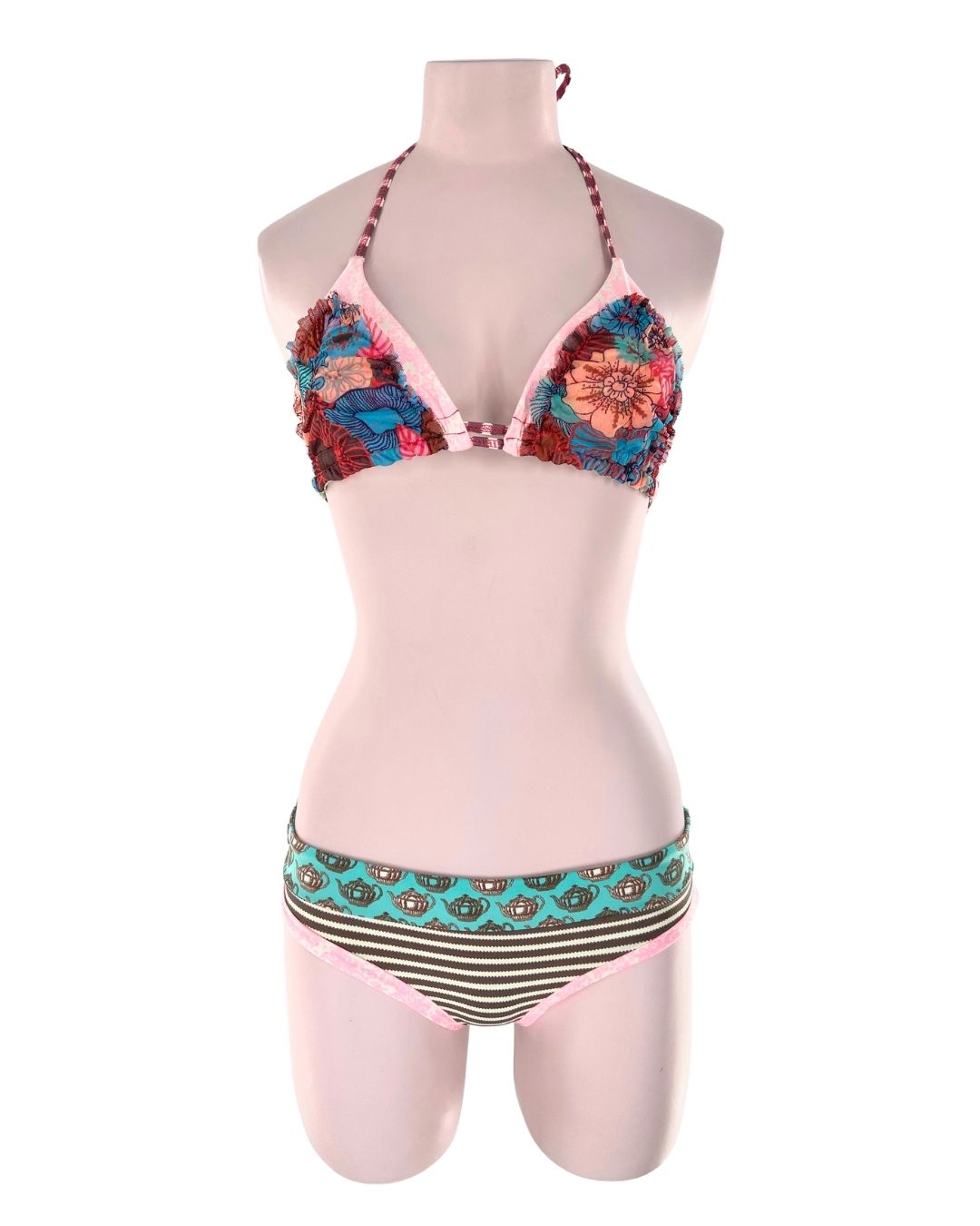 Bikini reversible con print