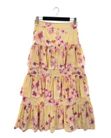 Maxi falda con vuelos print