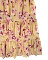 Maxi falda con vuelos print