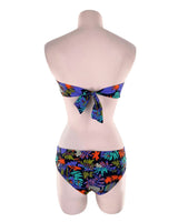 Bikini anudado con print