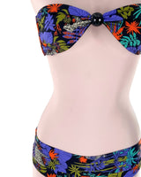 Bikini anudado con print