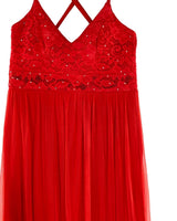 Maxi vestido en blonda