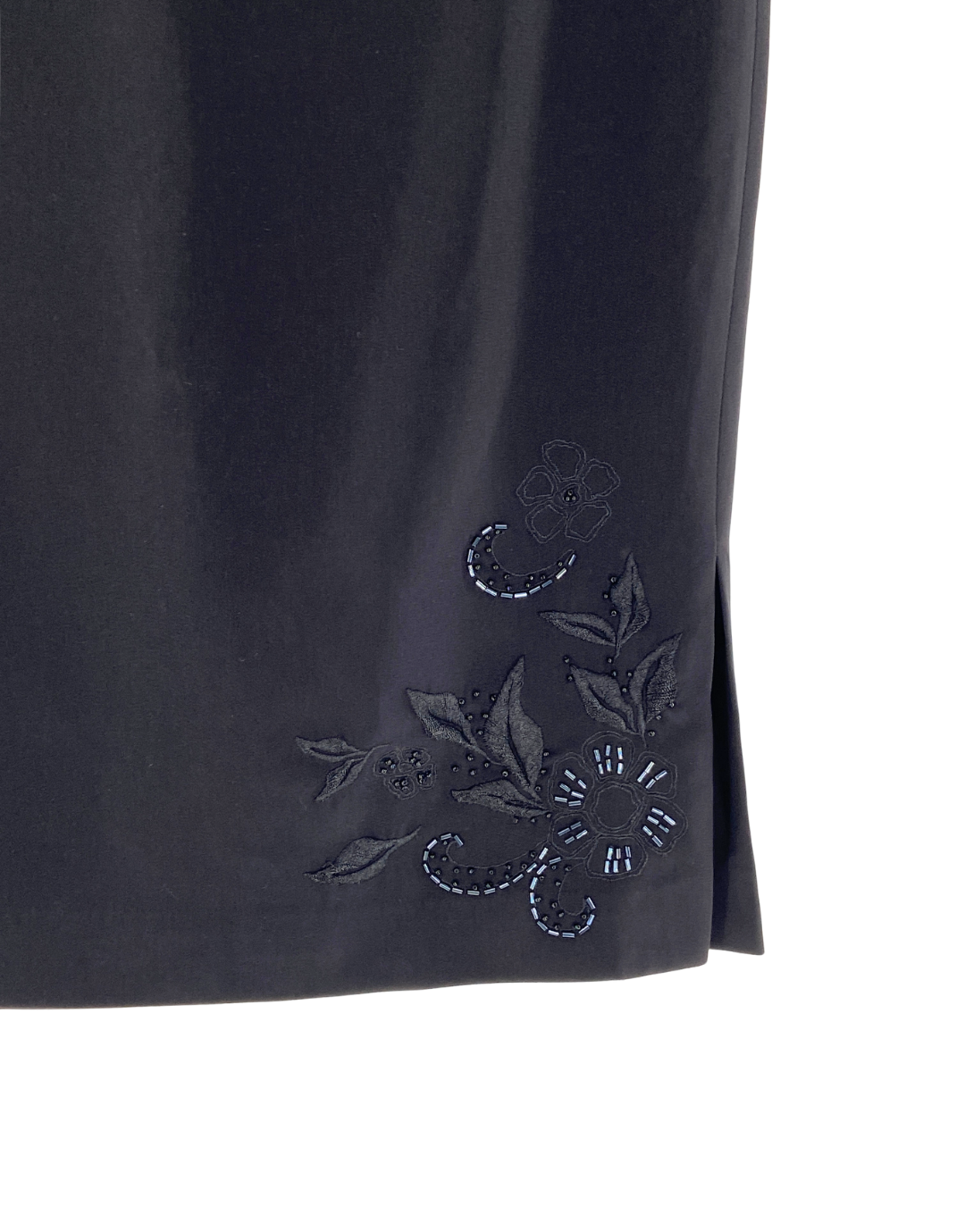 Falda midi suit con bordado