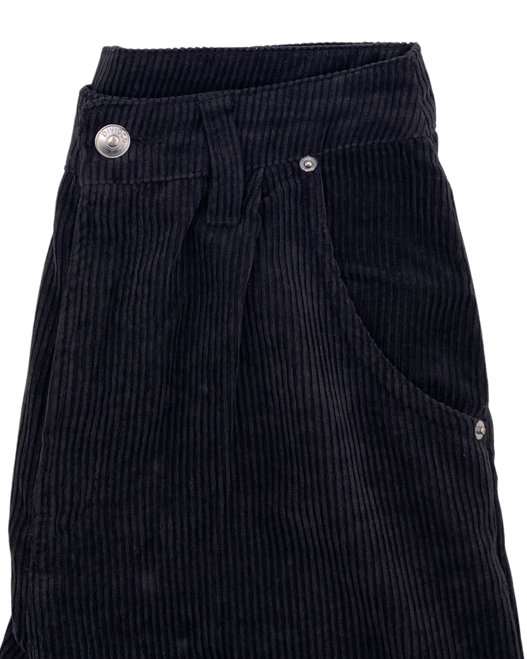 Pantalon fit mom en pana