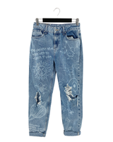 Jean boyfriend rigido