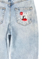 Jean rigido wide leg