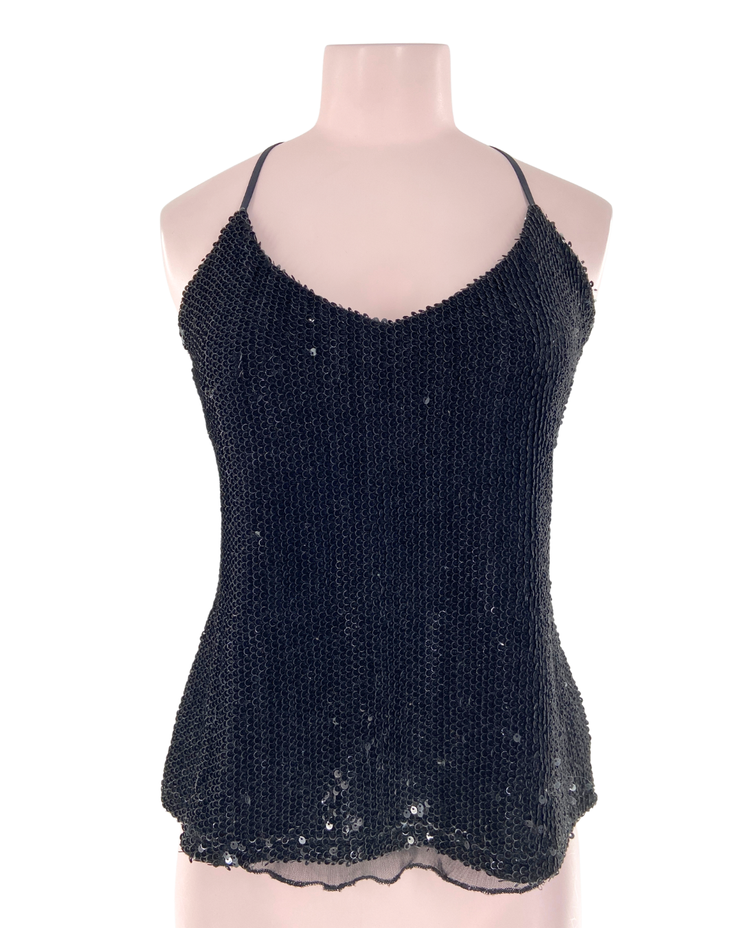 Blusa de tiras en lentejuelas