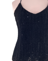 Blusa de tiras en lentejuelas