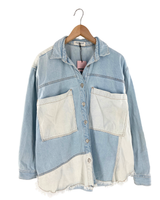 Chaqueta en denim colorblock