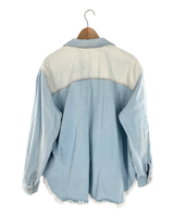 Chaqueta en denim colorblock
