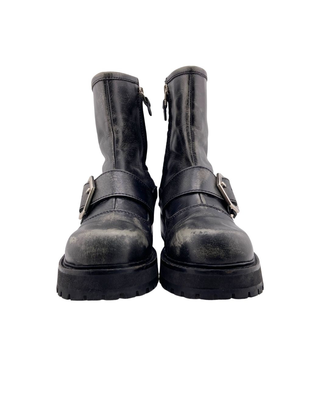 Moto boots con hebillas