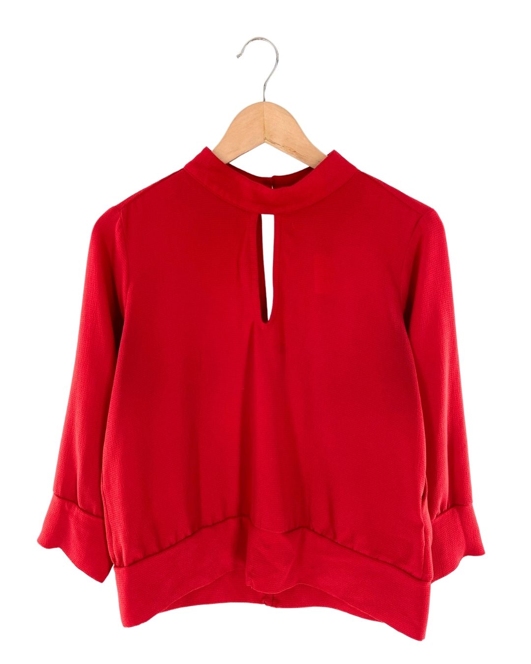 Blusa manga larga con textura