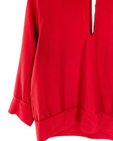Blusa manga larga con textura