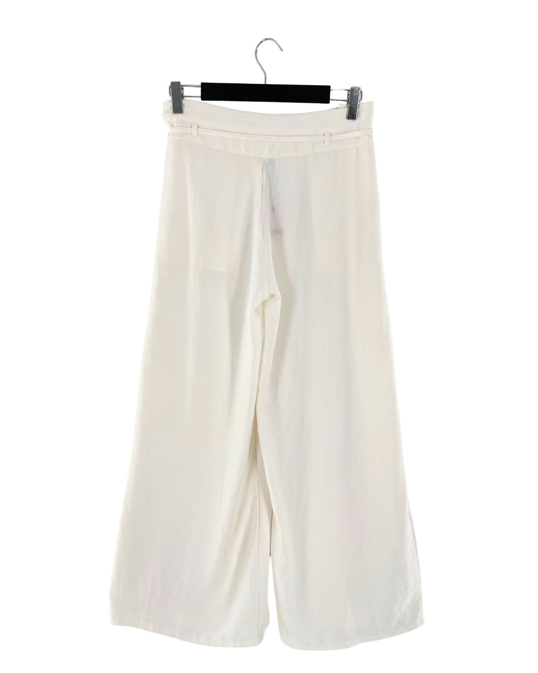 Pantalon palazzo con textura