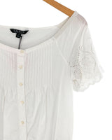 Blusa manga puente en ojalillo