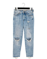 Skinny jean destroyed rigido
