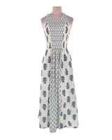 Maxi vestido encauchado print