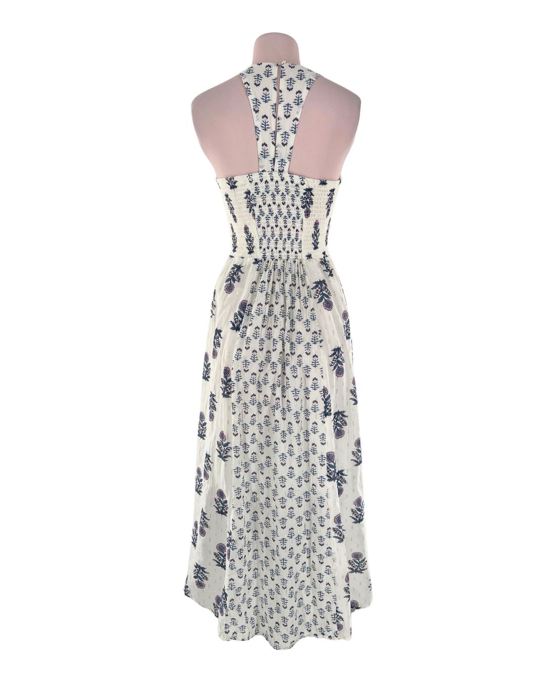 Maxi vestido encauchado print