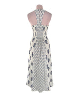 Maxi vestido encauchado print
