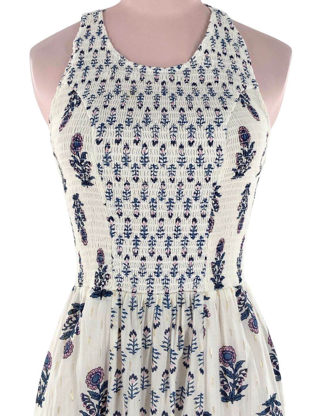 Maxi vestido encauchado print
