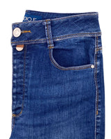 Skinny jean stretch abotonado