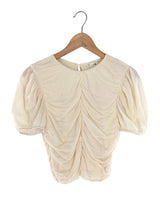 Blusa em mesh drapeada