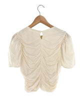 Blusa em mesh drapeada