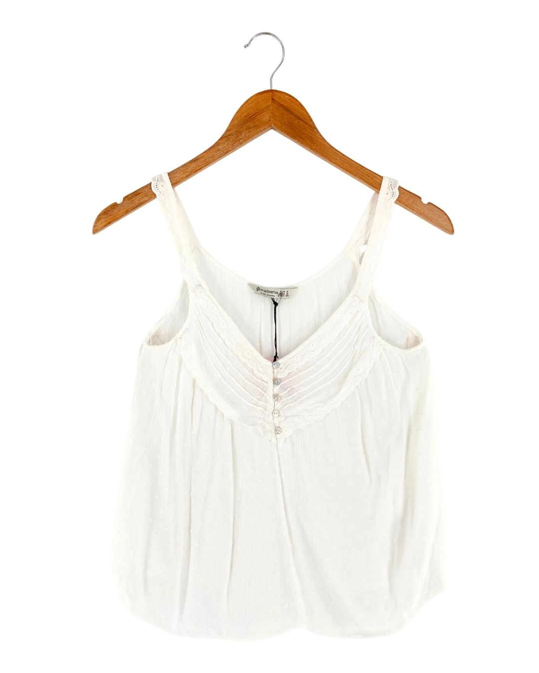 Blusa de tiras en plumeti