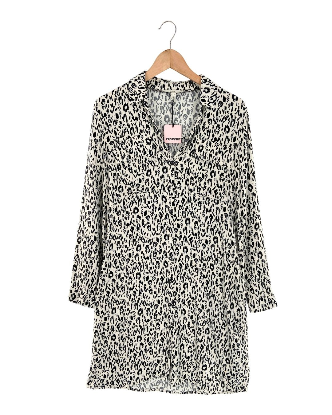 Vestido mini abotonado
