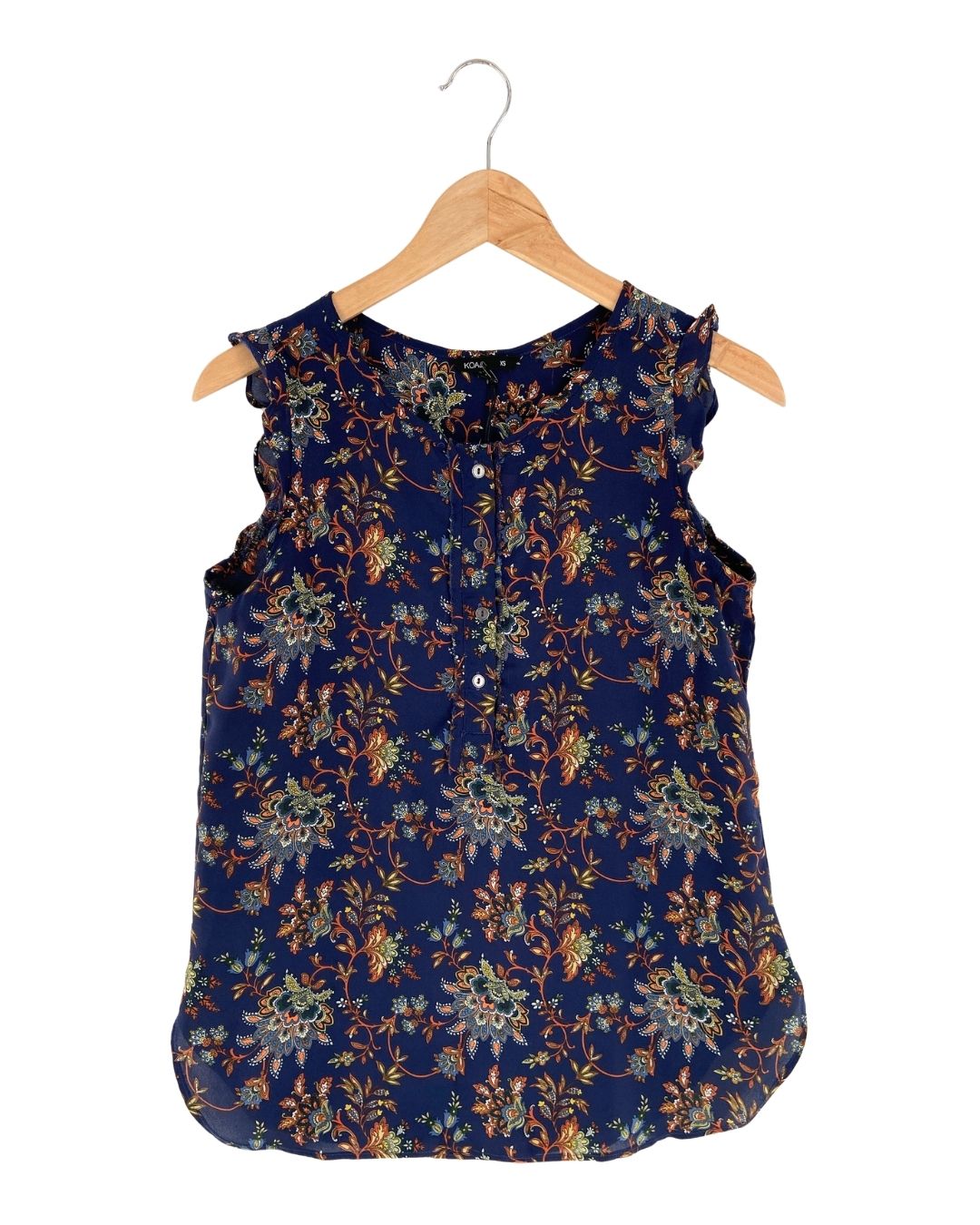 Blusa amplia sleeveless print
