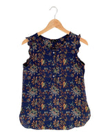 Blusa amplia sleeveless print