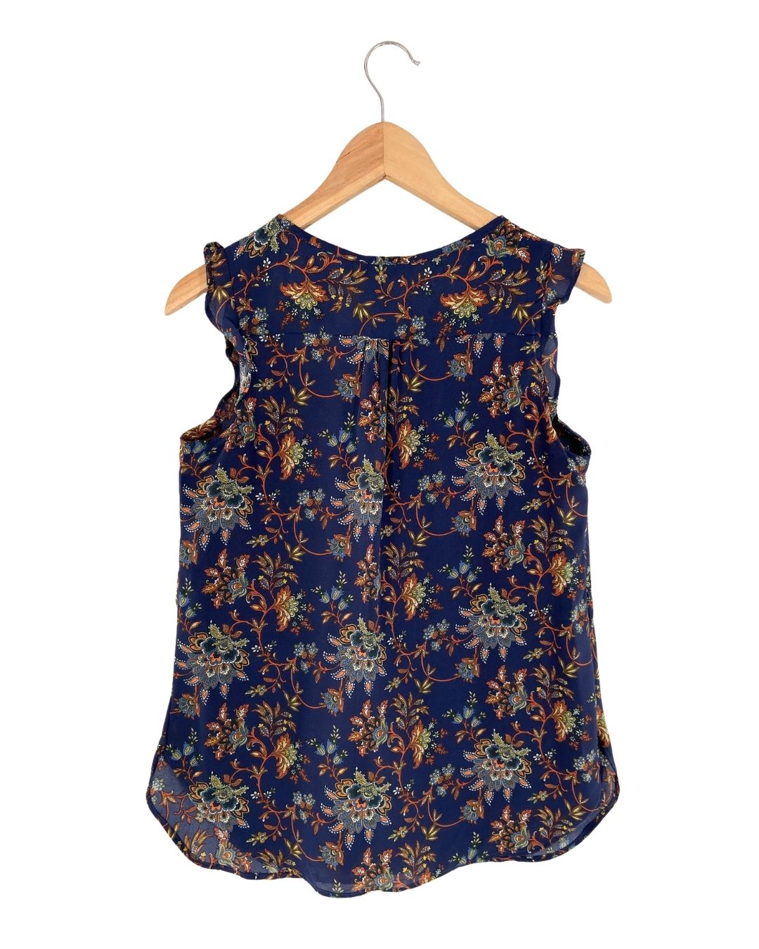 Blusa amplia sleeveless print