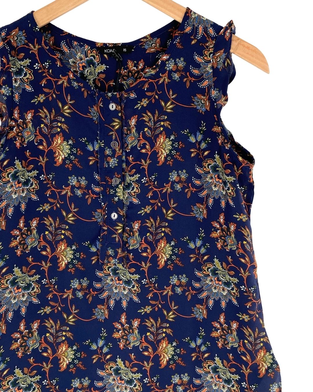 Blusa amplia sleeveless print