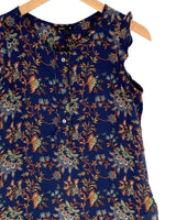 Blusa amplia sleeveless print