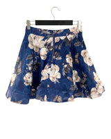 Falda mini amplia con textura