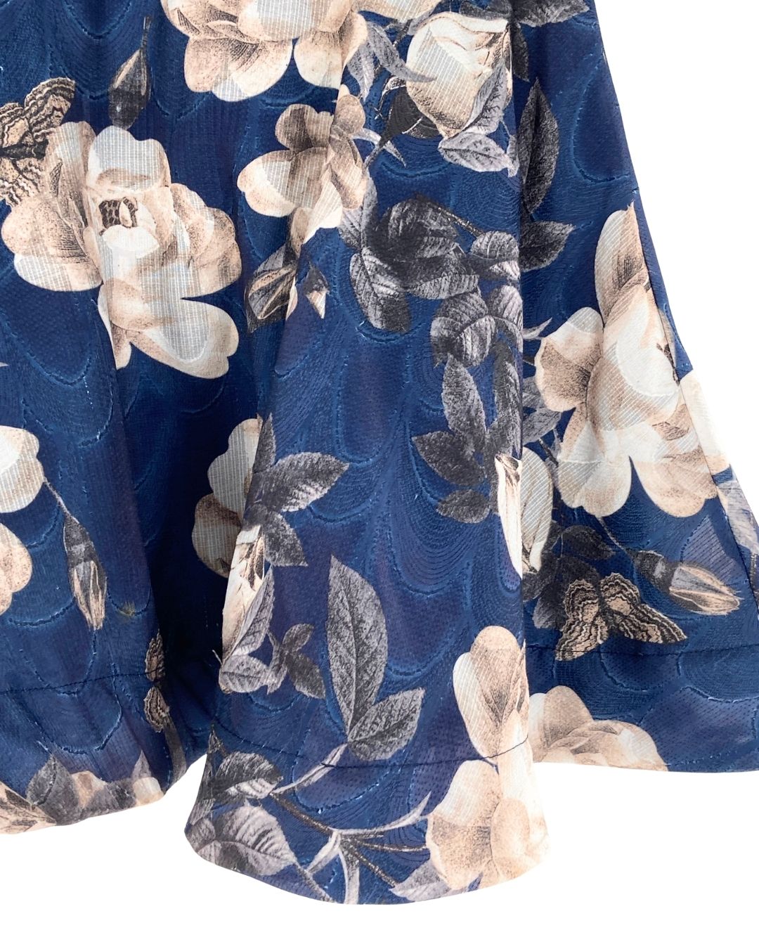 Falda mini amplia con textura