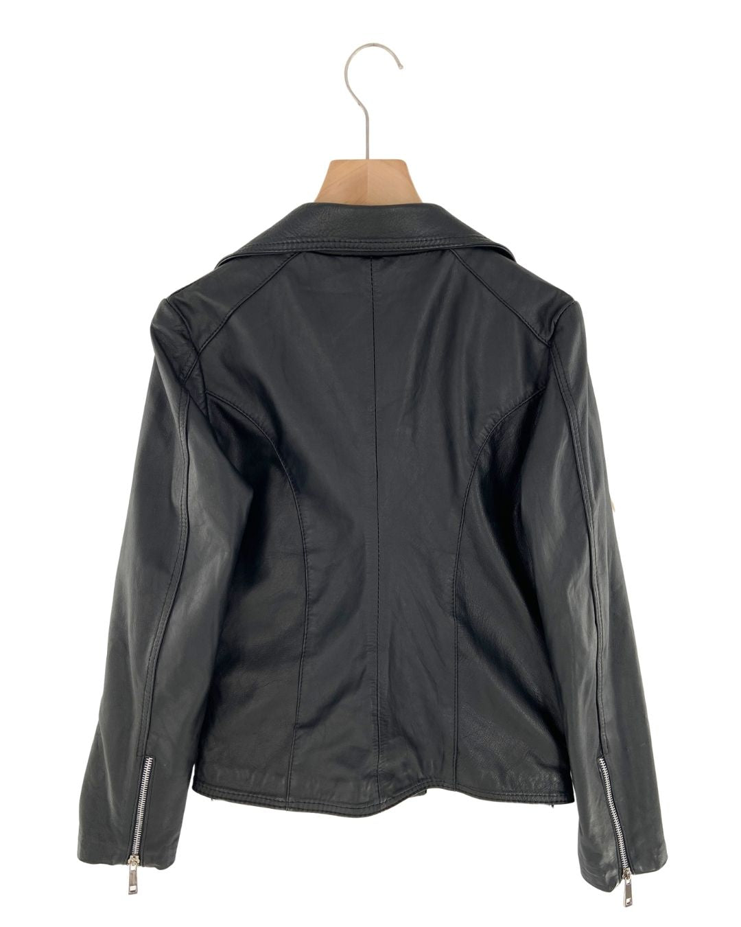 Chaqueta biker con cremalleras
