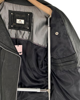 Chaqueta biker con cremalleras