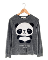 Saco afelpado diseño panda