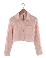 Camisa crop manga larga